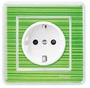 Schneider Electric Merten System M MTN2300-3500 Розетка с заземляющим контактом (16 А, под рамку, шторки, скрытая установка, прозрачная)