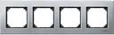 Schneider Electric Merten M-Elegance MTN403460 Рамка 4-постовая (универсальная, платина-серебро)