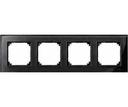 Schneider Electric Merten M-Elegance MTN404403 Рамка 4-постовая (универсальная, оникс)