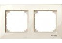 Schneider Electric Merten M-Plan MTN515244 Рамка 2-постовая (универсальная, бежевый)