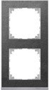 Schneider Electric Merten M-Pure Decor MTN4020-3669 Рамка 2-постовая (универсальная, сланец/алюминий)