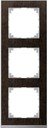 Schneider Electric Merten M-Pure Decor MTN4030-3671 Рамка 3-постовая (универсальная, венге/алюминий)