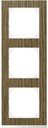 Schneider Electric Merten M-Pure Decor MTN4030-3674 Рамка 3-постовая (универсальная, дуб/брильянтовый белый)