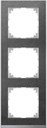 Schneider Electric Merten M-Pure Decor MTN4030-3669 Рамка 3-постовая (универсальная, сланец/алюминий)
