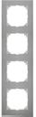 Schneider Electric Merten M-Pure Decor MTN4040-3646 Рамка 4-постовая (универсальная, сталь/алюминий)