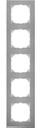 Schneider Electric Merten M-Pure Decor MTN4050-3646 Рамка 5-постовая (универсальная, сталь/алюминий)