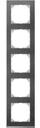 Schneider Electric Merten M-Pure Decor MTN4050-3669 Рамка 5-постовая (универсальная, сланец/алюминий)