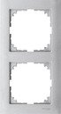 Schneider Electric Merten M-Pure Decor MTN4020-3660 Рамка 2-постовая (универсальная, алюминий)