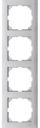 Schneider Electric Merten M-Pure Decor MTN4040-3660 Рамка 4-постовая (универсальная, алюминий)