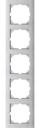 Schneider Electric Merten M-Pure Decor MTN4050-3660 Рамка 5-постовая (универсальная, алюминий)