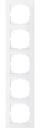 Schneider Electric Merten M-Pure Decor MTN4050-3619 Рамка 5-постовая (универсальная, полярно-белый)