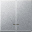Schneider Electric System M MTN3420-0604 Клавиша двойная с окошком (индикация, алюминий)