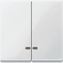 Schneider Electric System M MTN3420-0319 Клавиша двойная с окошком (индикация, полярно-белая)