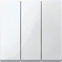 Schneider Electric System M MTN312619 Клавиша тройная (полярно-белая)