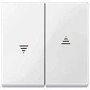 Schneider Electric System M MTN432419 Клавиша двойная для рольставней (полярно-белая)