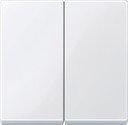 Schneider Electric System M MTN432525 Клавиша двойная (белая)