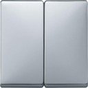 Schneider Electric Merten Artec/Antique MTN412560 Клавиша выключателя двойная (алюминий)