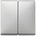 Schneider Electric Merten Artec/Antique MTN412546 Клавиша выключателя двойная (стальная)