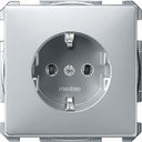 Schneider Electric Merten Artec/Antique MTN2301-4060 Розетка с заземляющим контактом (16 А, под рамку, скрытая установка, алюминий)