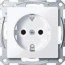 Schneider Electric Merten System M MTN2300-0325 Розетка с заземляющим контактом (16 А, под рамку, шторки, скрытая установка, белая)