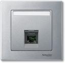 Schneider Electric System M MTN465860 Крышка розетки компьютерной (RJ45, шторка, поле для надписи, алюминий)