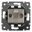 Legrand Galea Life 775791 Розетка телевизионная проходная (TV+Radio+SAT, механизм, 14 дБ, скрытая установка)