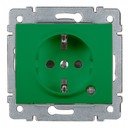 Legrand Galea Life 771044 Розетка с заземляющим контактом (16 А, под рамку, шторки, скрытая установка, зеленая)
