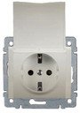 Legrand Galea Life 771564 Розетка с заземляющим контактом (16 А, под рамку, шторки, крышка, скрытая установка, pearl)