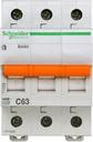 Schneider Electric Домовой 11229 Автоматический выключатель трехполюсный 63А (4.5 кА, C)