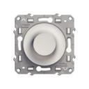 Schneider Electric Odace S52R518 Светорегулятор поворотно-нажимной (100 Вт, под рамку, с/у, белый)
