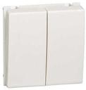 Schneider Electric W45 VN5U-242-BE Выключатель двухклавишный (10 А, IP20, под рамку, скрытая установка, слоновая кость)