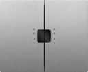 Legrand Galea Life 771370 Клавиша двойная (индикация, soft aluminium)
