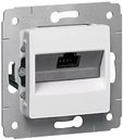Legrand Cariva 695954 Розетка сетевая (RJ45, cat.6, UTP, под рамку, скрытая установка, белая)