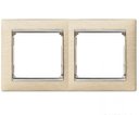 Legrand Valena 770382 Рамка 2-постовая (универсальная, светлое дерево/серый штрих)