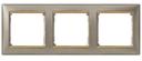 Legrand Valena 770363 Рамка 3-постовая (универсальная, титан/золотой штрих)