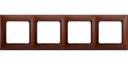 Legrand Valena 770314 Рамка 4-постовая (универсальная, тонированное дерево)