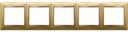 Legrand Valena 770305 Рамка 5-постовая (универсальная, матовое золото)