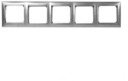 Legrand Valena 770335 Рамка 5-постовая (универсальная, алюминий матовый)