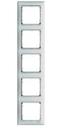 Legrand Valena 770159 Рамка 5-постовая (вертикальная, алюминий)