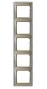 Legrand Valena 770369 Рамка 5-постовая (вертикальная, титан/золотой штрих)
