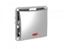Schneider Electric WDE000313 ДУЭТ 1-клавишный ВЫКЛЮЧАТЕЛЬ с подсветкой, сх.1а, 10АХ, механизм, СЕРЕБРИСТЫЙ