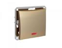 Schneider Electric WDE000413 ДУЭТ 1-клавишный ВЫКЛЮЧАТЕЛЬ с подсветкой, сх.1а, 10АХ, механизм, ШАМПАНЬ