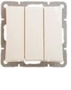 Schneider Electric WDE000231 ДУЭТ 3-клавишный ВЫКЛЮЧАТЕЛЬ, сх.3, 10АХ, механизм, БЕЖЕВЫЙ