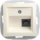 Schneider Electric Дуэт WDE000283 Розетка компьютерная (RJ45, под рамку, скрытая установка, белая)