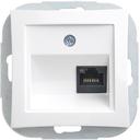 Schneider Electric Дуэт WDE000183 Розетка компьютерная (RJ45, под рамку, скрытая установка, белая)
