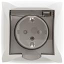 Schneider Electric Дуэт WDE000146 Розетка одинарная с заземляющим контактом (16 А, IP20, под рамку, скрытая установка, шторки, крышка, белая)