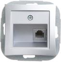 Schneider Electric Дуэт WDE000381 Розетка телефонная (RJ11, под рамку, скрытая установка, белая)