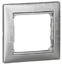 Legrand Valena 694356 Рамка 1-постовая (горизонтальная, алюминий модерн)