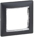 Legrand Valena 696738 Рамка 1-постовая (горизонтальная, ноктюрн/серый штрих)