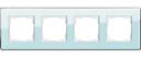 Gira Esprit Glass C 0214518 Рамка 4-постовая (салатовое стекло)